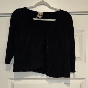 Clio Black V-Neck Cardigan